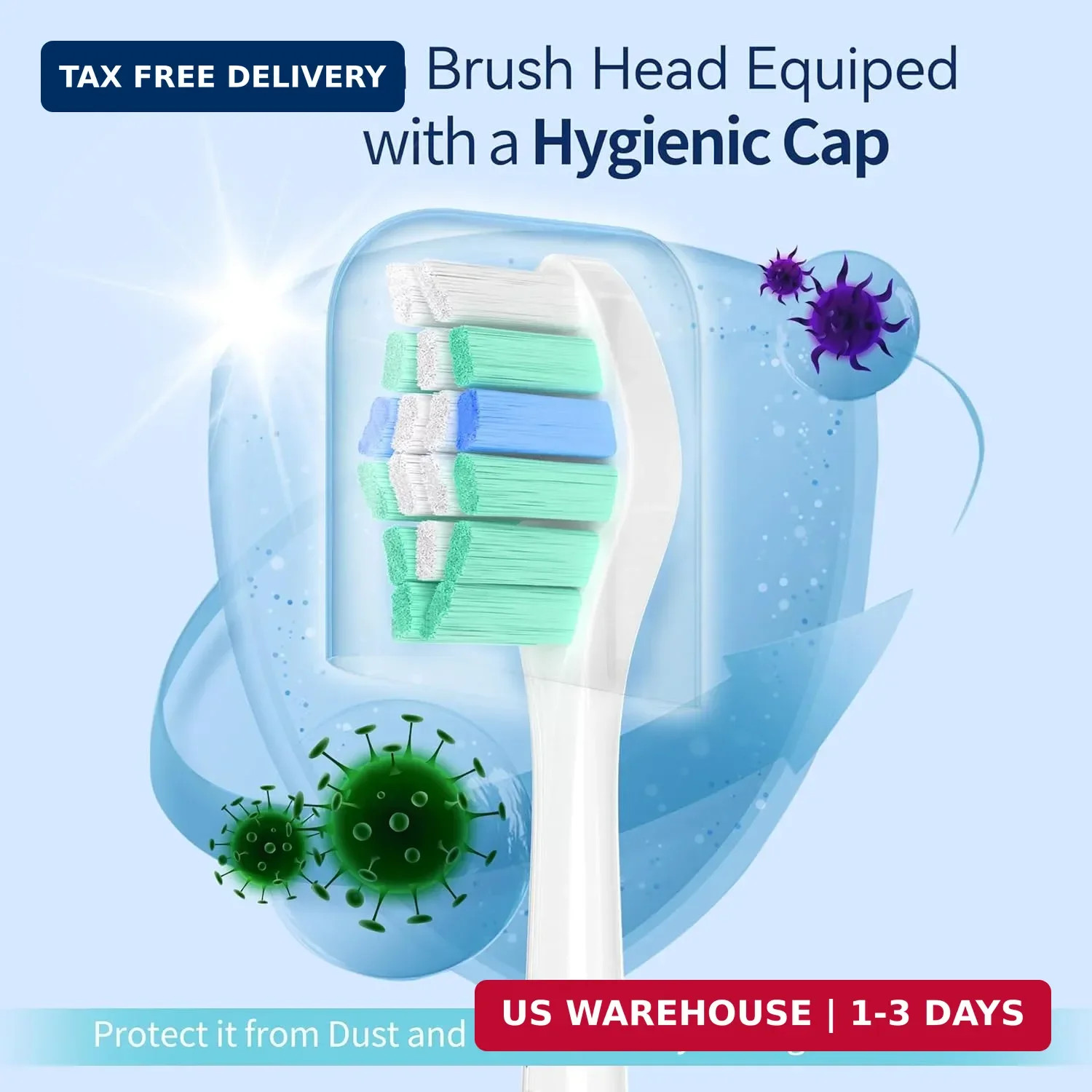 Replacement Toothbrush Heads for Philips Sonicare 10 Pack