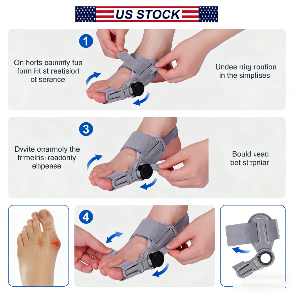 Treatmedy Bunion Fix Toe Valgus Corrector Adjustable Orthosis Women Men Splints