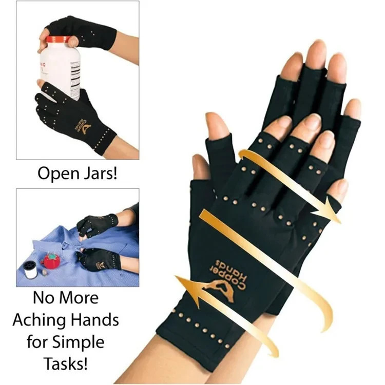 Arthritis Compression Gloves Pain Relief Nylon Hand Support Warm One Size Fits