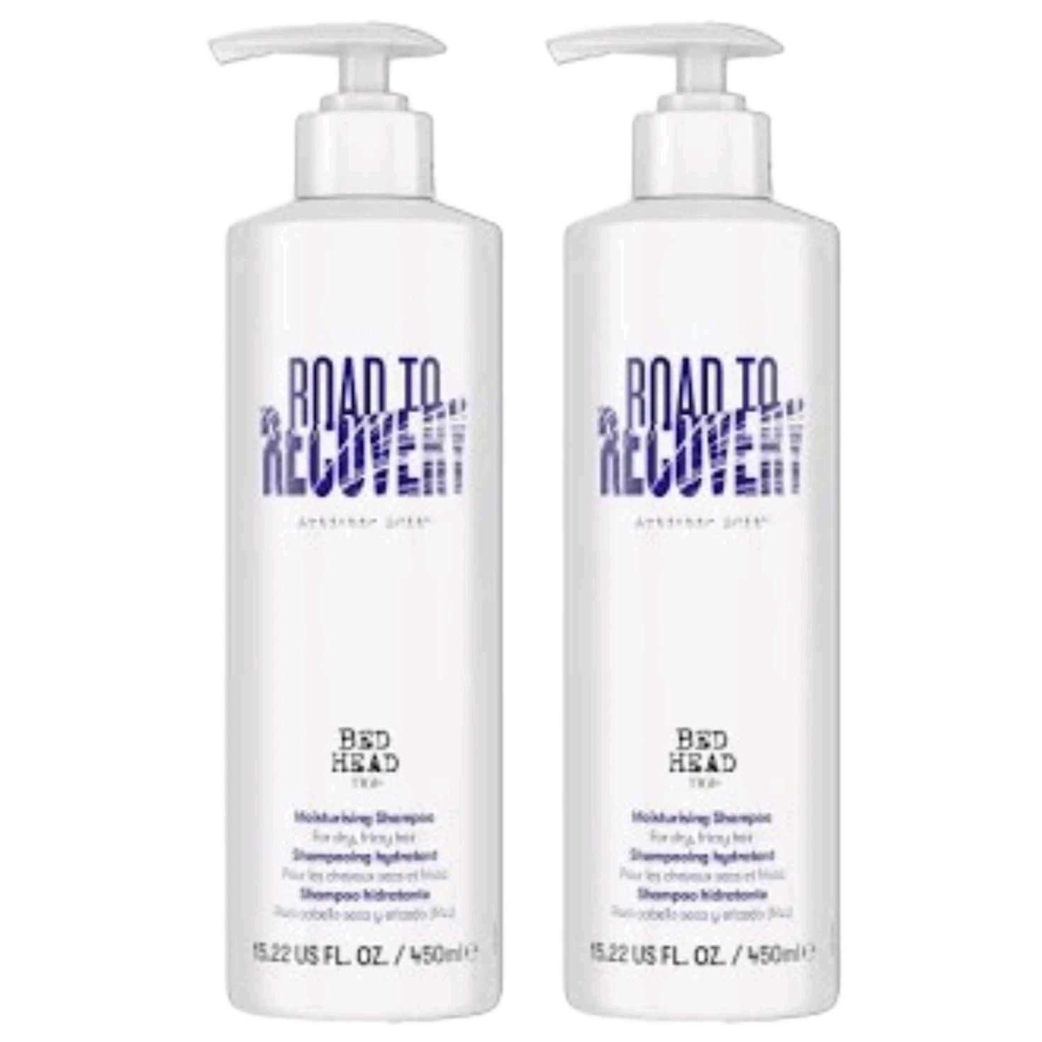 TIGI Bed Head Road to Recovery Artistic Edit Shampoo 15.22oz 2 Pack Damaged Hair