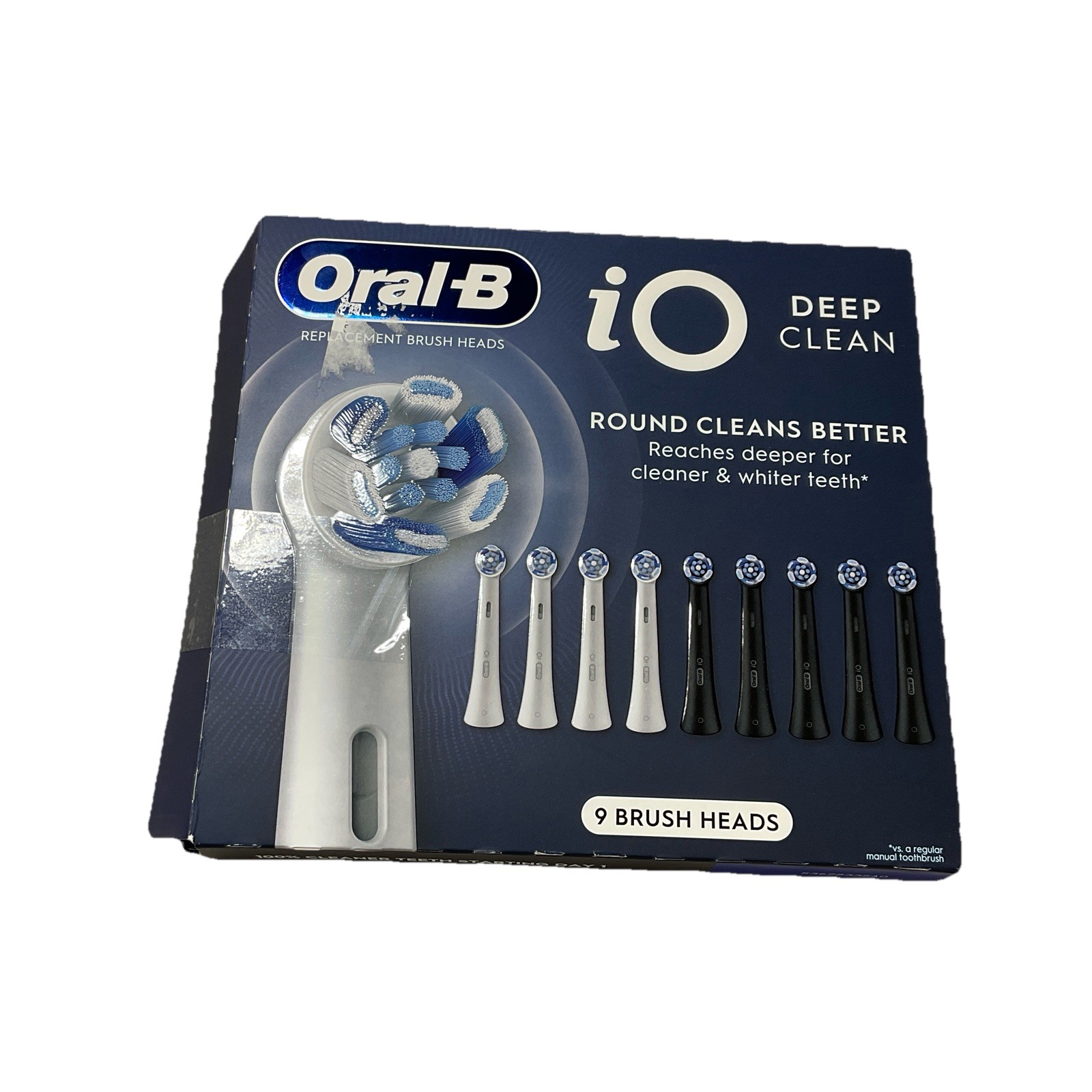 Oral-B iO Deep Clean Replacement Toothbrush Head 9-count (1 w/o Box) G12