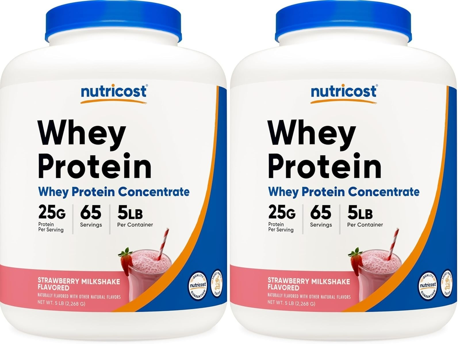 Nutricost Whey Protein Concentrate Vanilla 2lbs – 25g Protein per Serving