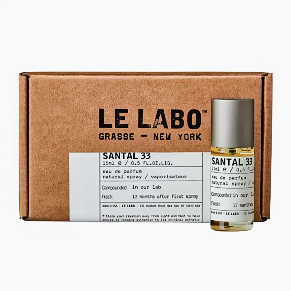 Le Labo Santal 33 Eau De Parfum / EDP Spray – Travel Size 0.5 Oz. / 15mL