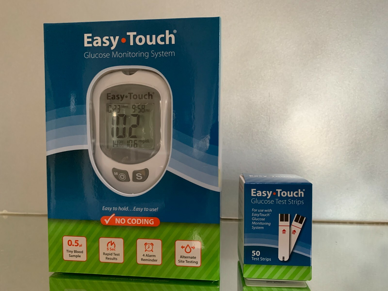 Easy Touch Blood Glucose METER KIT PLUS 50 STRIPS EXP 05/2025 FREE SHIPPING