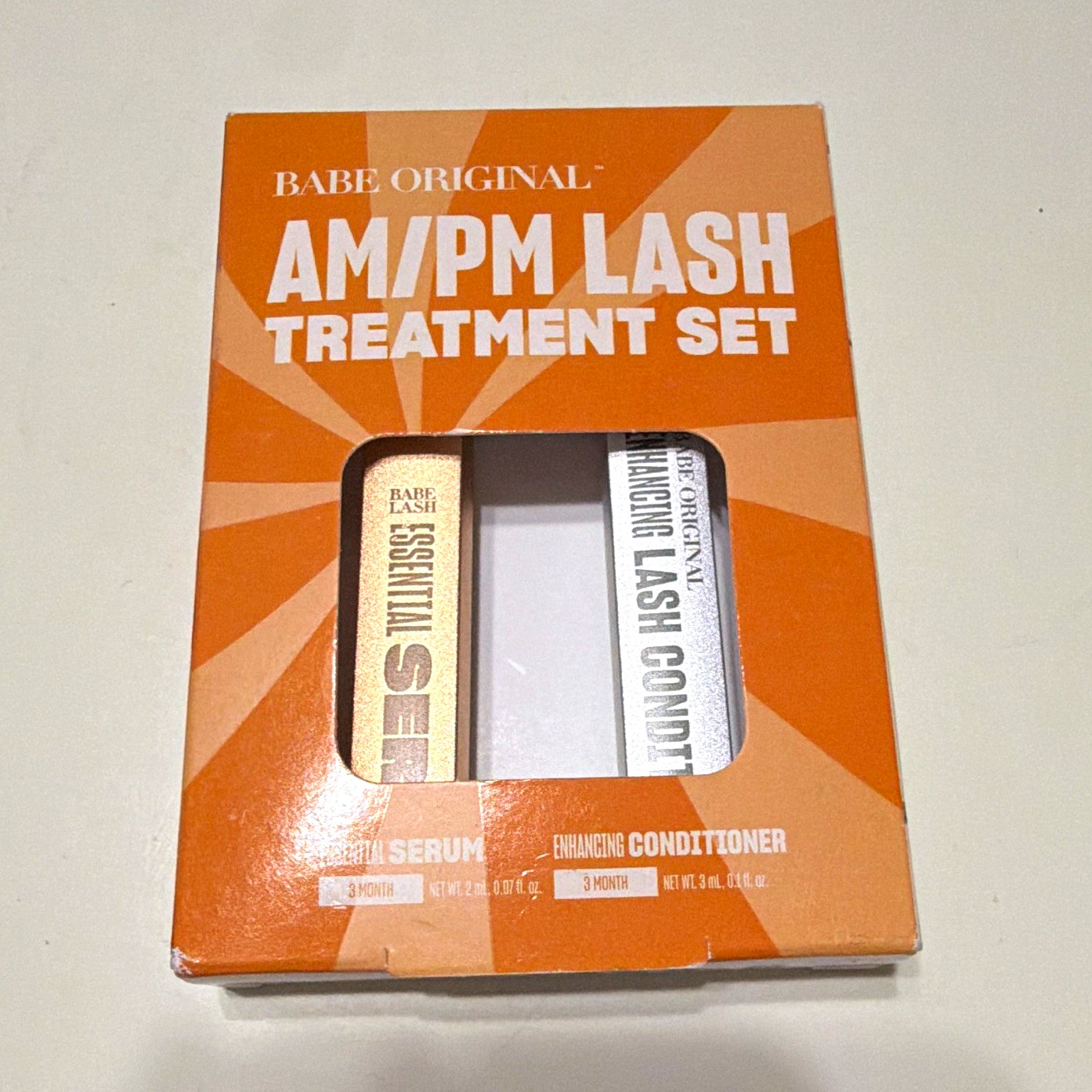 Babe Lash AM/PM Lash Treatment Set Essential Serum + Conditioner Clear 0.1oz
