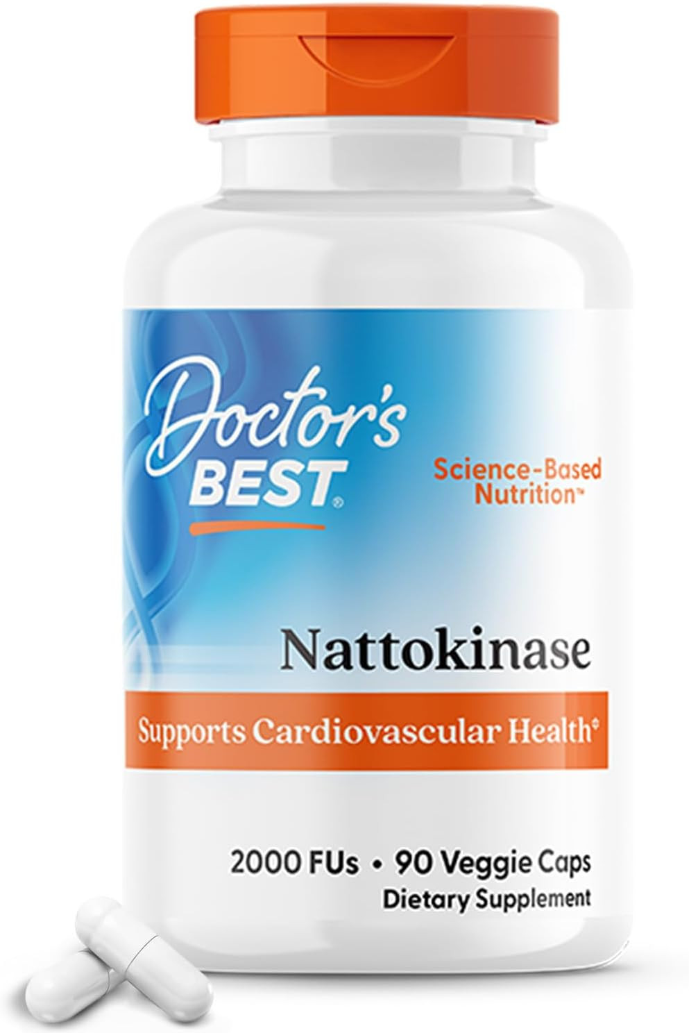 Doctors Best Nattokinase, 2000 Fus, Supports Cardiovascular Health, Non-Gmo, Veg
