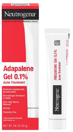 Neutrogena Acne Treatment Adapalene Gel 0.1% Topical Retinoid – Exp: 05/2026