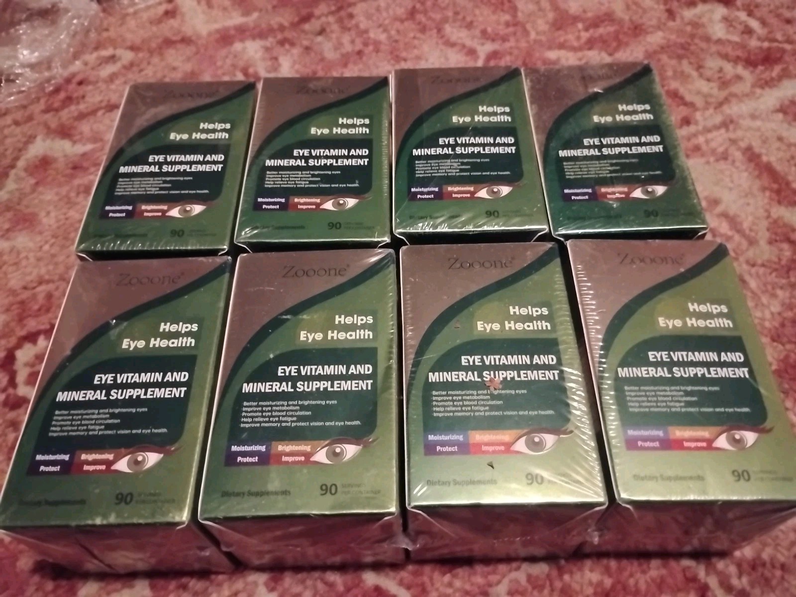✅️ 8 Lot Zooone Eye Vitamin and Mineral Supplement 720 Tablets BB Dec 2026