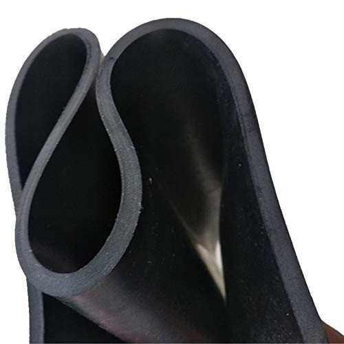 Solid Rubber Strips 1/8″ .125″ Thick x 1″ Wide x 120″ Long, Thin Neoprene Rub…