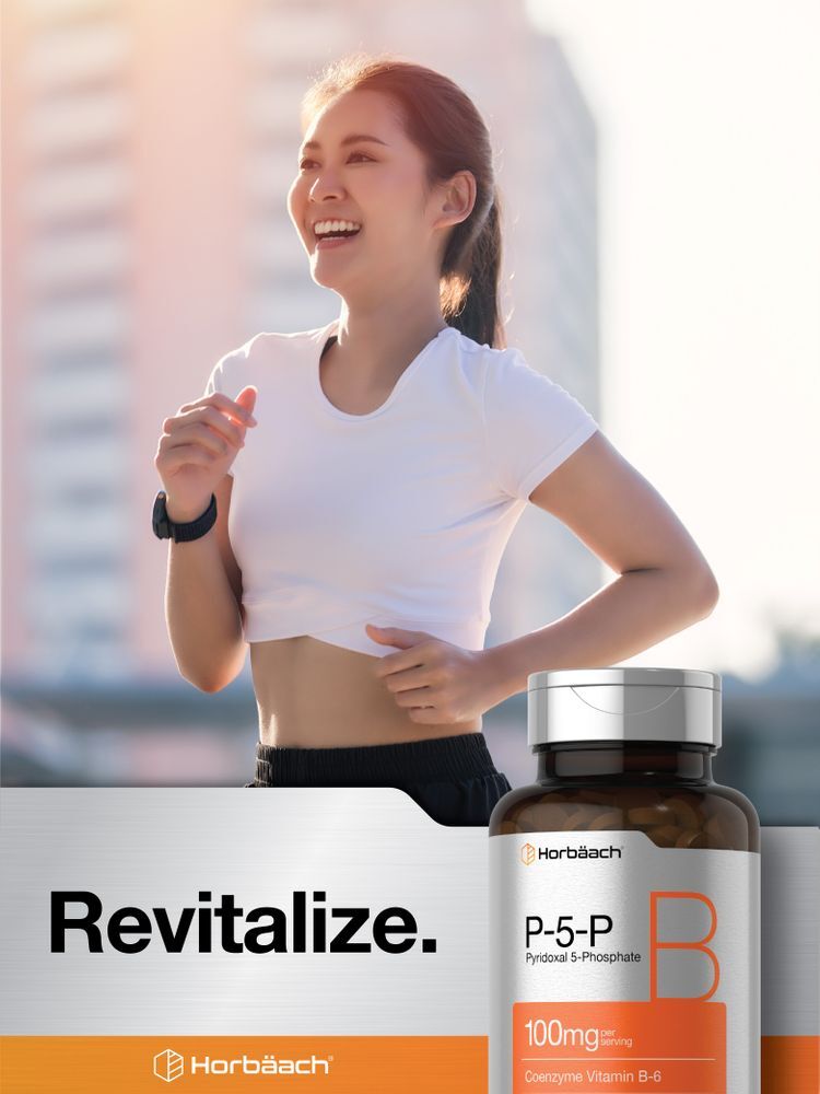 P5P Activated Vitamin B6 100mg | 120 Tablets | Vegetarian | by Horbaach