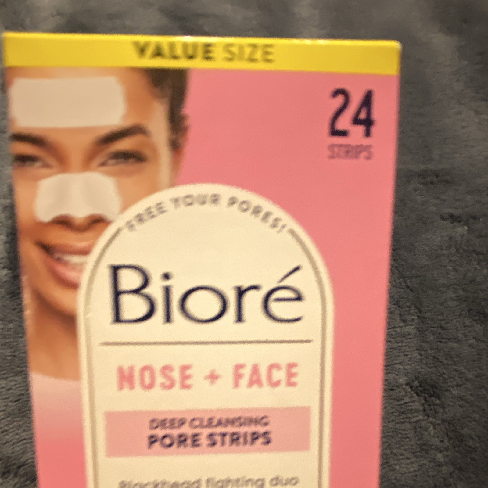 Bioré Nose + Face Deep Cleansing Pore Strips Value Size 24 (12+12)