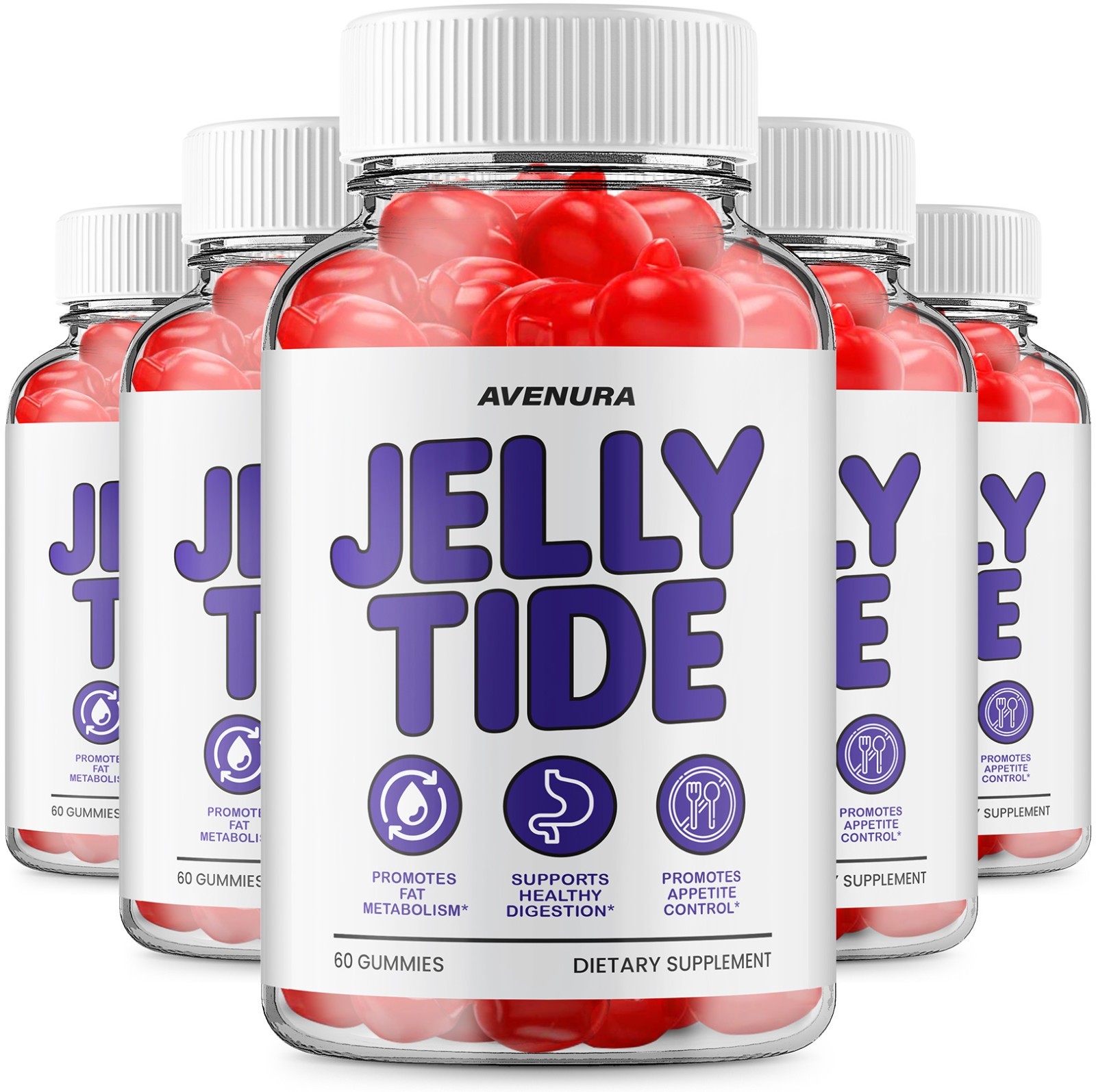 (5 Pack) Jelly Tide ACV Gummy – Jellytide Natural Ingredients for lifestyle