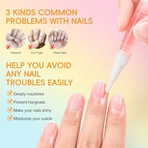 16 PCS Cuticle Oil Pen for Nails Cuticle Revitalizer Oil 16pcs Multi Color