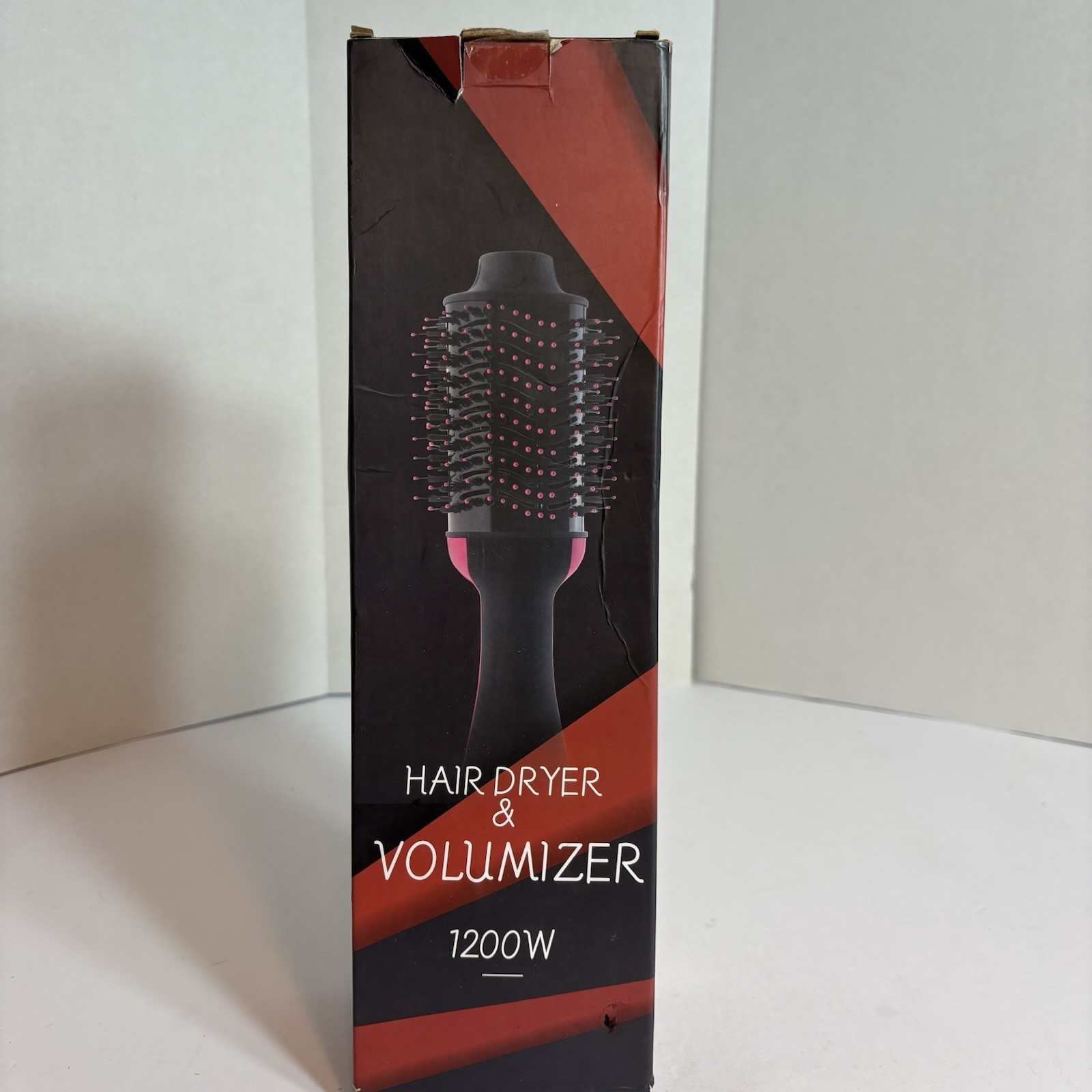 Hair Dryer & Volumizer Hot Air Brush 1200W Ionic Negative Ion Oval Brush SY-BD08