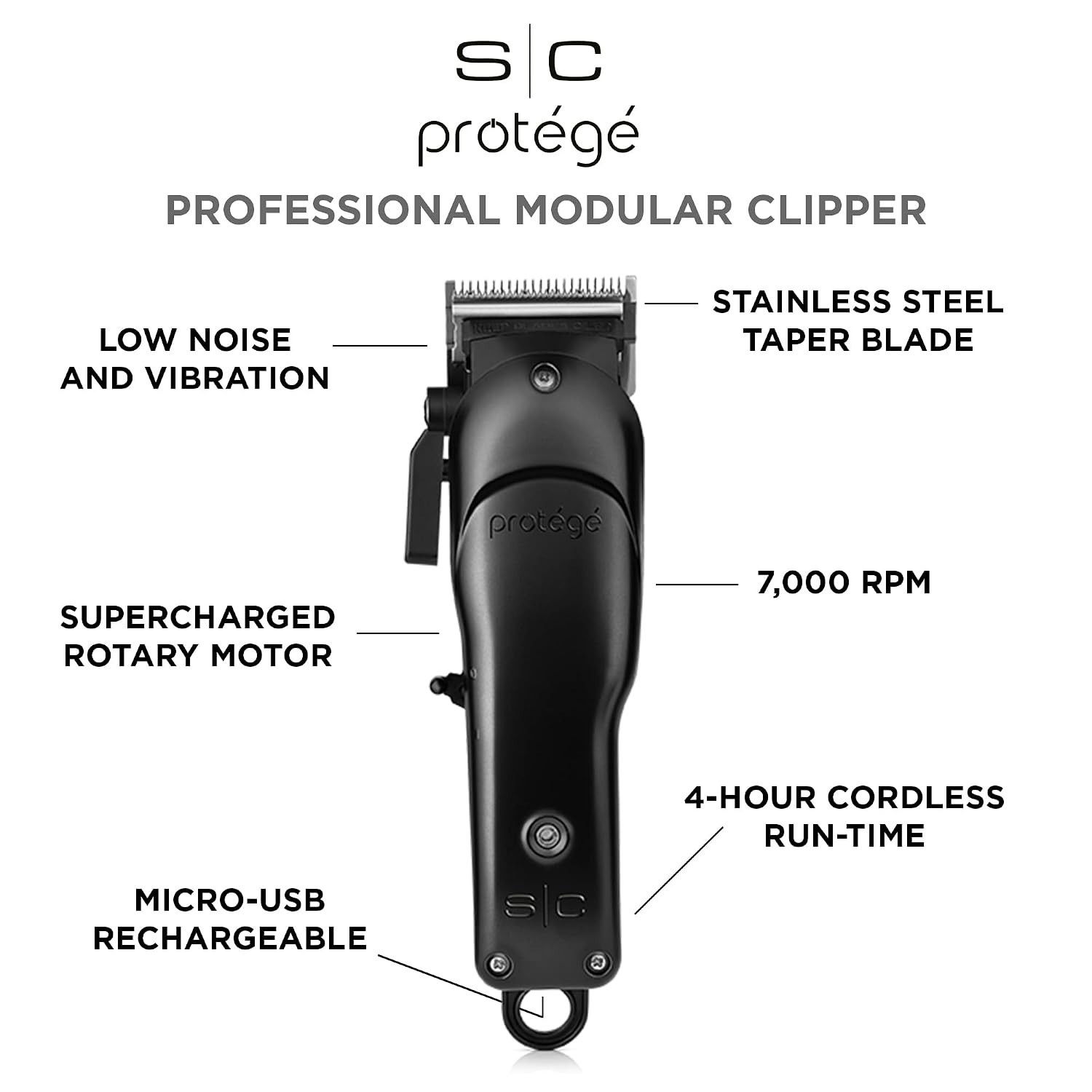 Stylecraft Protégé Supercharged Cordless Hair Clipper | Refurbished