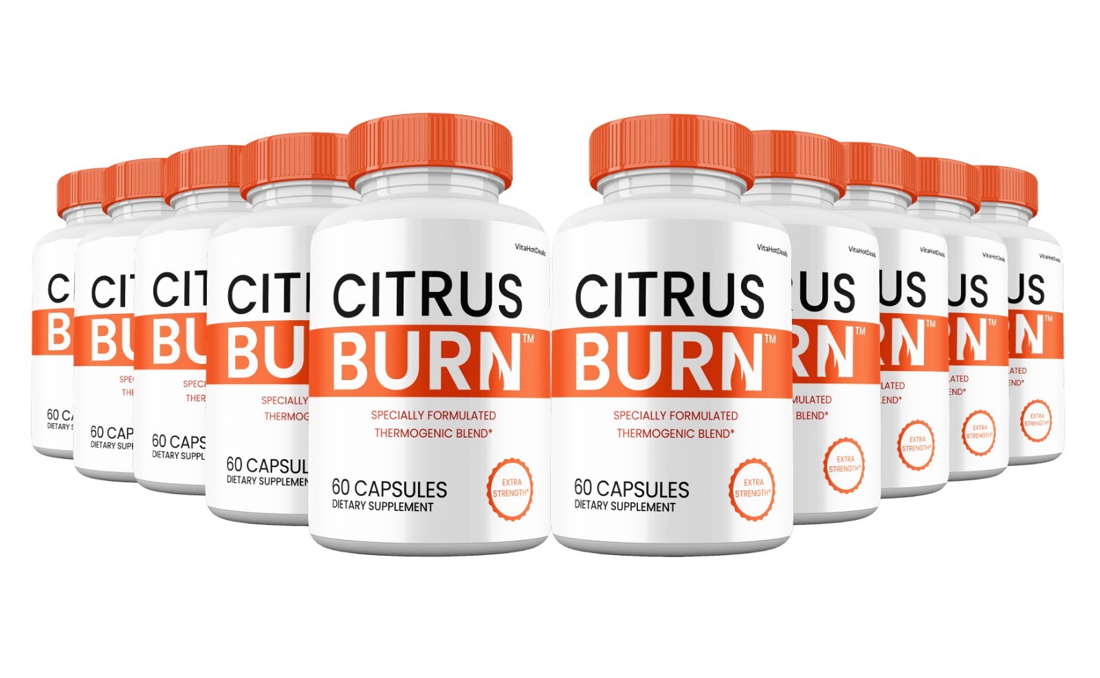 Citrus Burn Capsules, Max Strength Natural Supplement, CitrusBurn Pill (10 Pack)