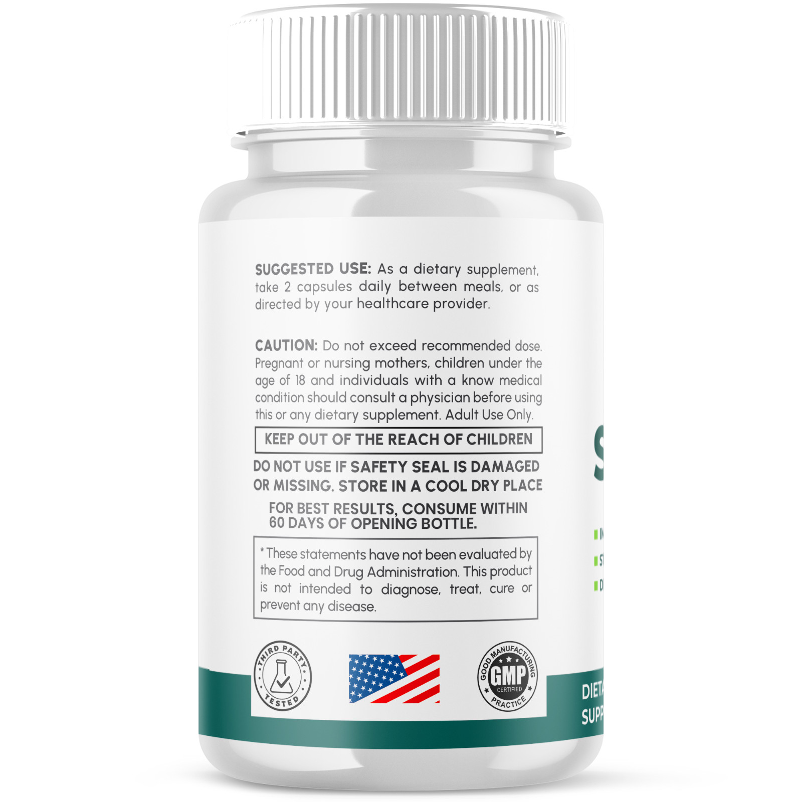 (1 Pack) Healthy Flow Lung Support Advanced Vitamin Max Supplement 60 Capsules