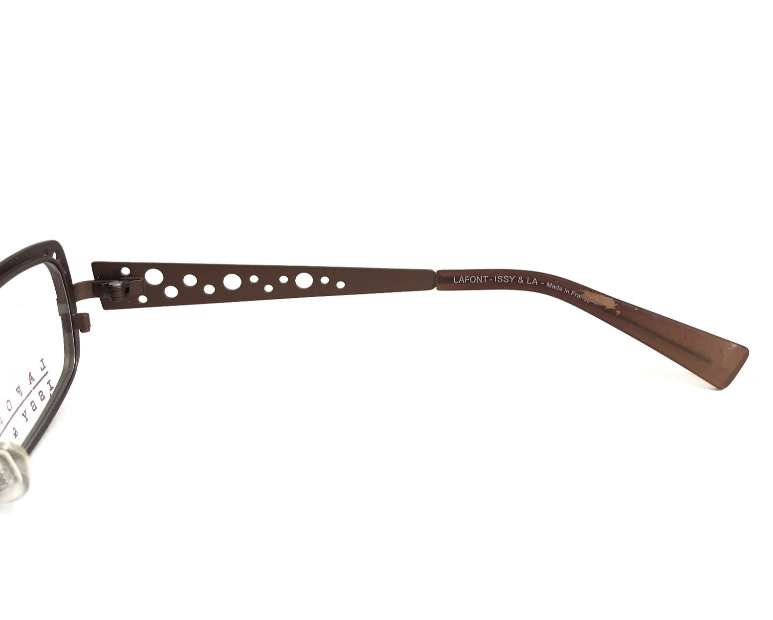 Lafont Issy & La Eyeglasses Frames EMILIE 574 Matte Brown Cat Eye 50-16-125