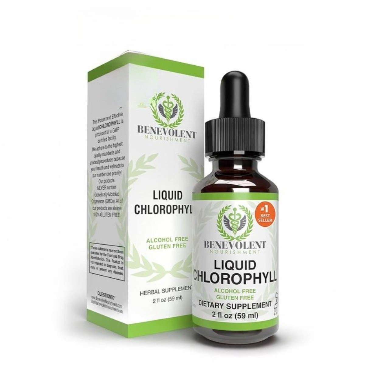 Chlorophyll Liquid Drops –Detox Support & Gut Health, Liver Cleanse