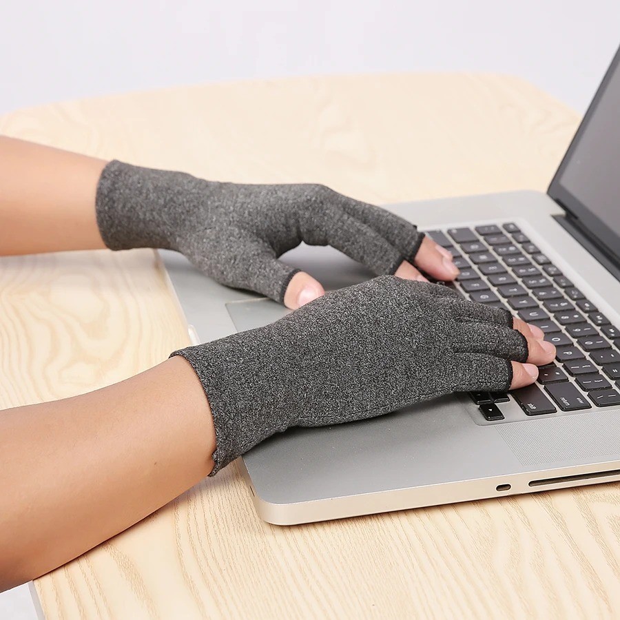 Copper Arthritis Compression Gloves Hand Wrist Brace Support Joint Pain Relief