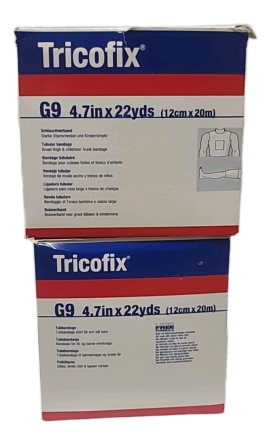( LOT OF 2 ) Tubular Bandage G9 4.7 in × 22 yds ( 12cm × 20cm ) EXP : 05/2029