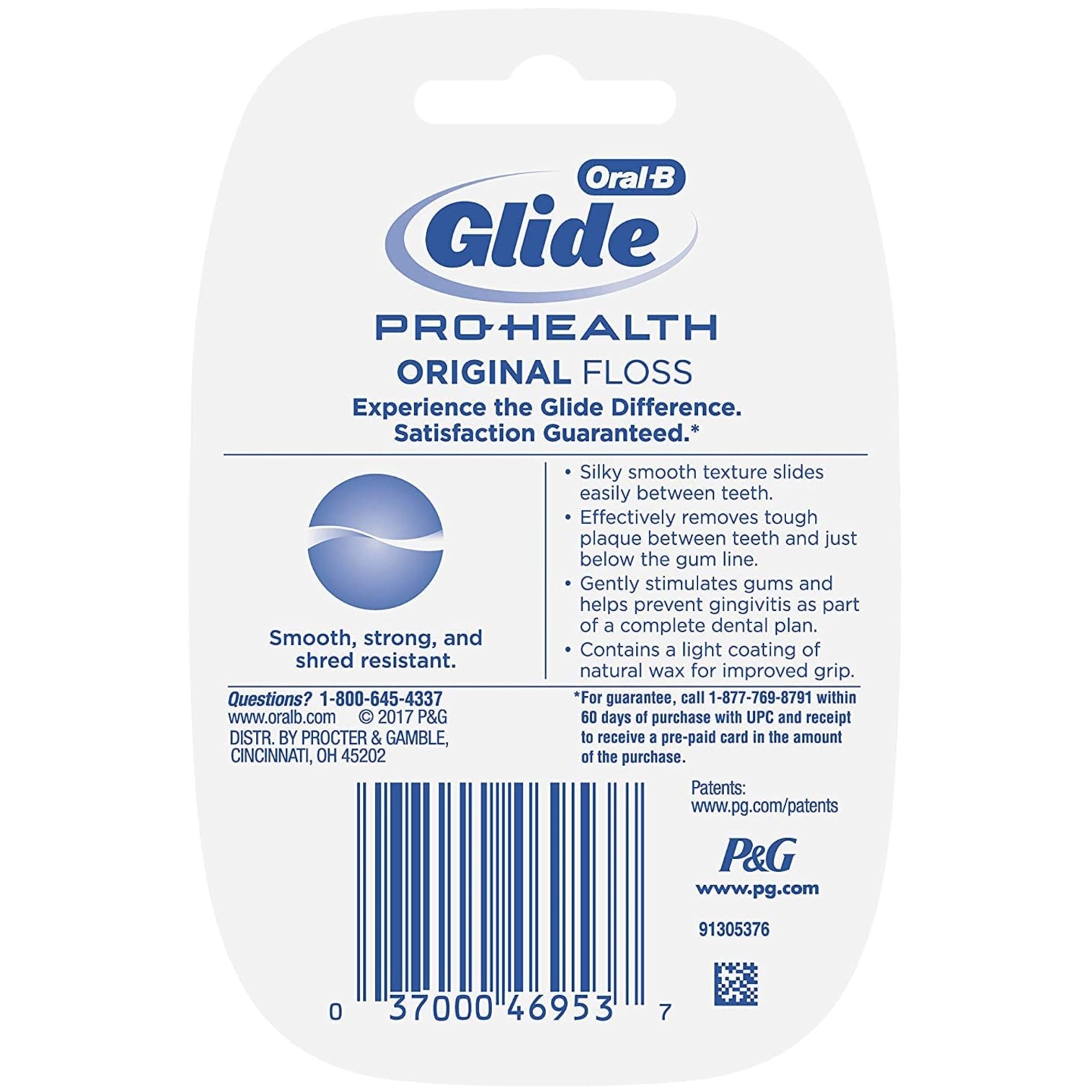 Oral-B Glide Floss Health Gums Unflavored 54.6 164.04 Foot (Pack of 1)