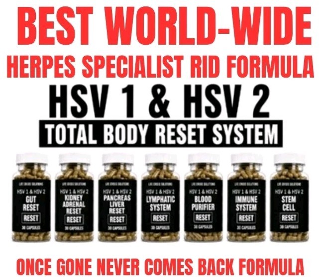 HSV 1 & HSV 2 TOTAL BODY RESET SYSTEM 210 NATURAL MAXIMUM STRENGTH RID CAPSULES