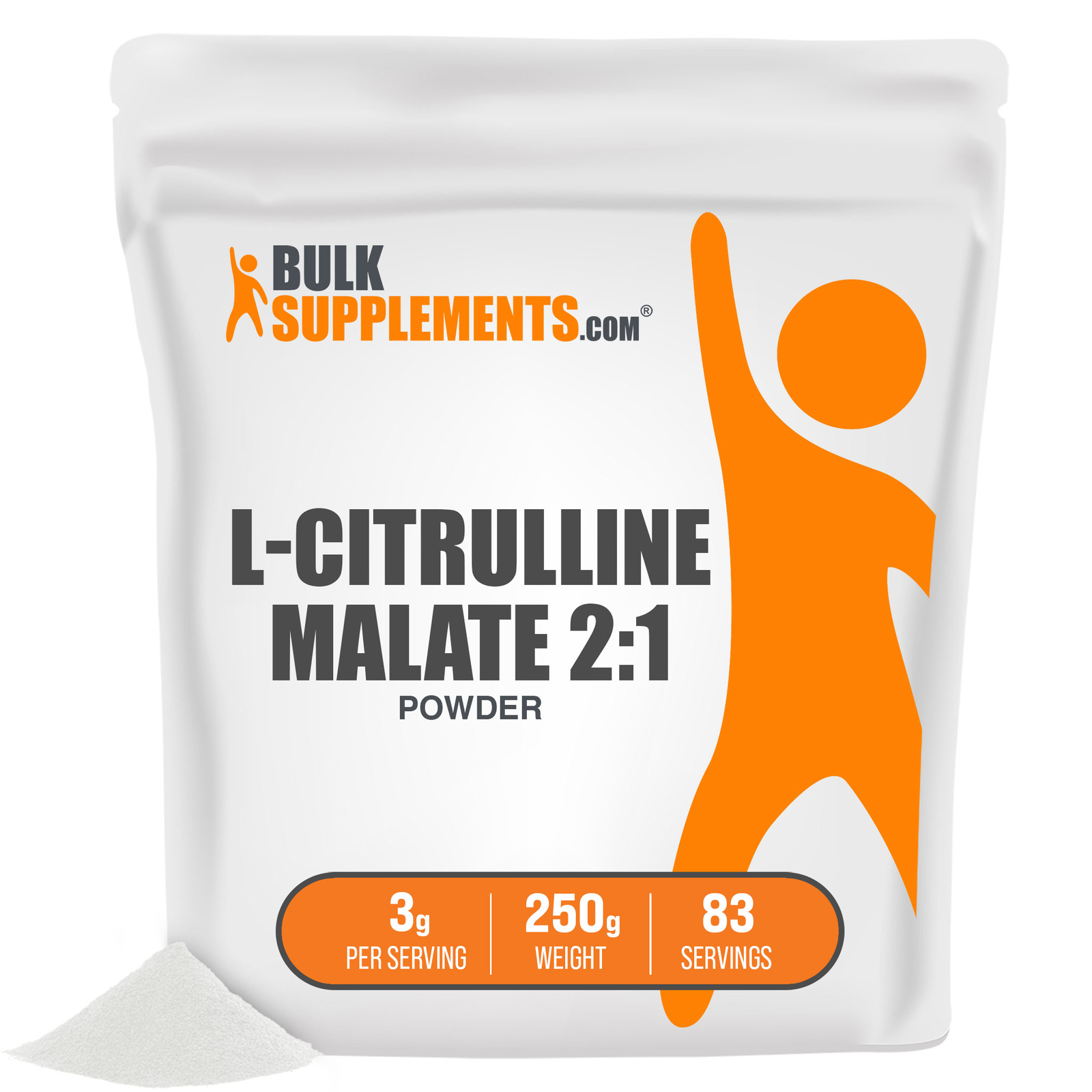 BulkSupplements L-Citrulline DL-Malate 2:1 Powder 250g – 3g Per Serving
