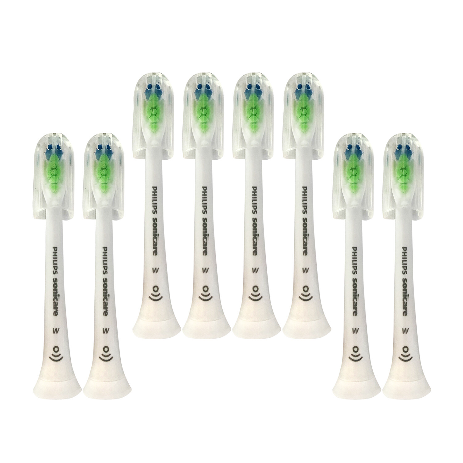 8x Philips Sonicare DiamondClean W Replacement Brush Heads | White | w/o Box