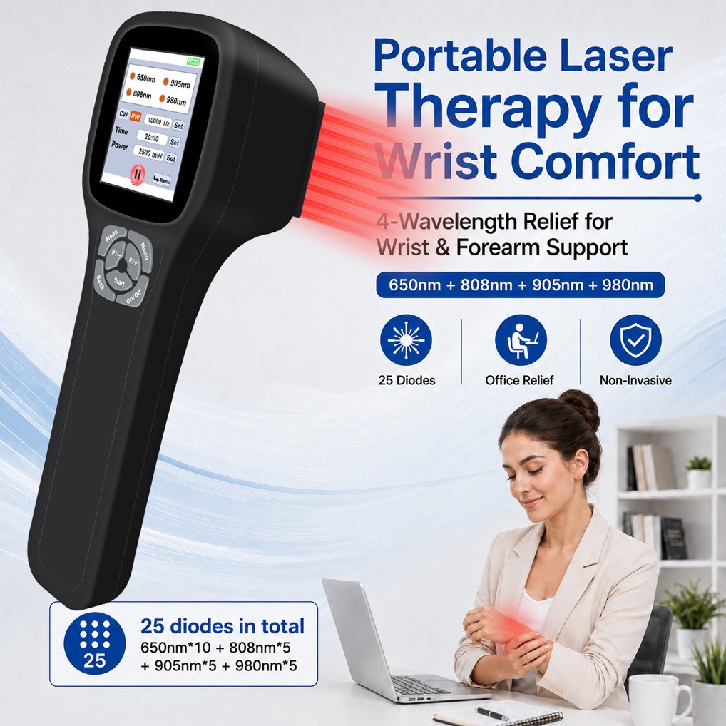 0-2.5W Low Level Laser Physical Therapy For Hands Pain 650nm 808nm 905nm 980nm