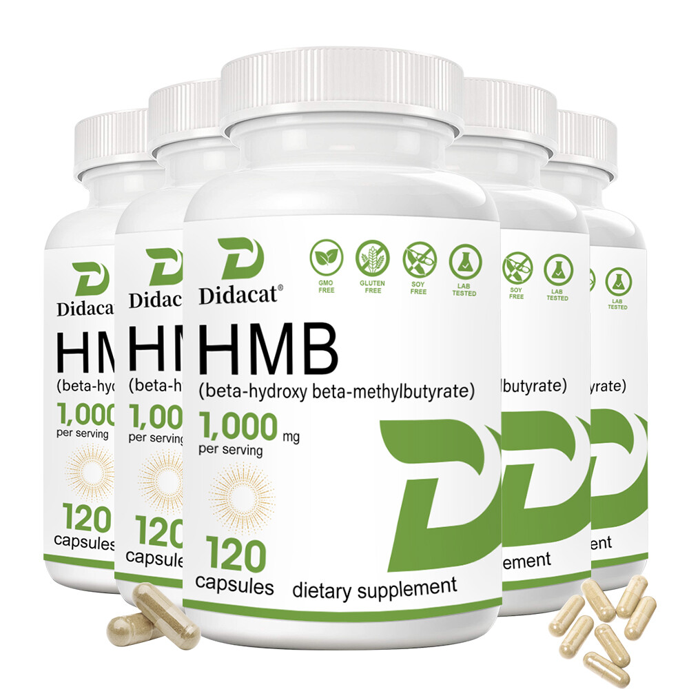 HMB (Beta-Hydroxy Beta-Methylbutyric) 1000mg 30 To 120 Capsules, Muscle Growth