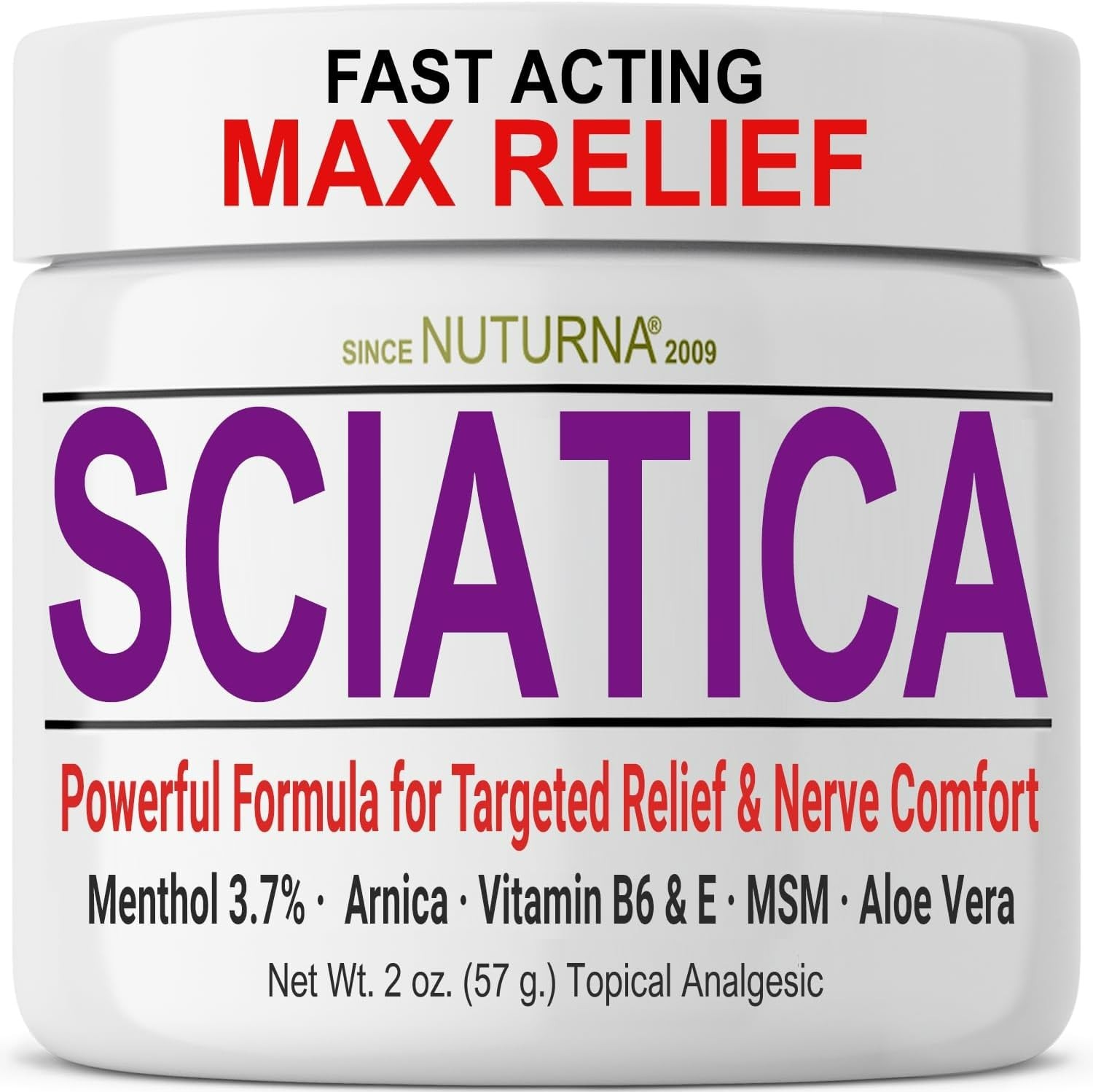 Sciatica Nerve Cream – Maximum Strength Comfort Cream for Feet, Hands, Legs, …