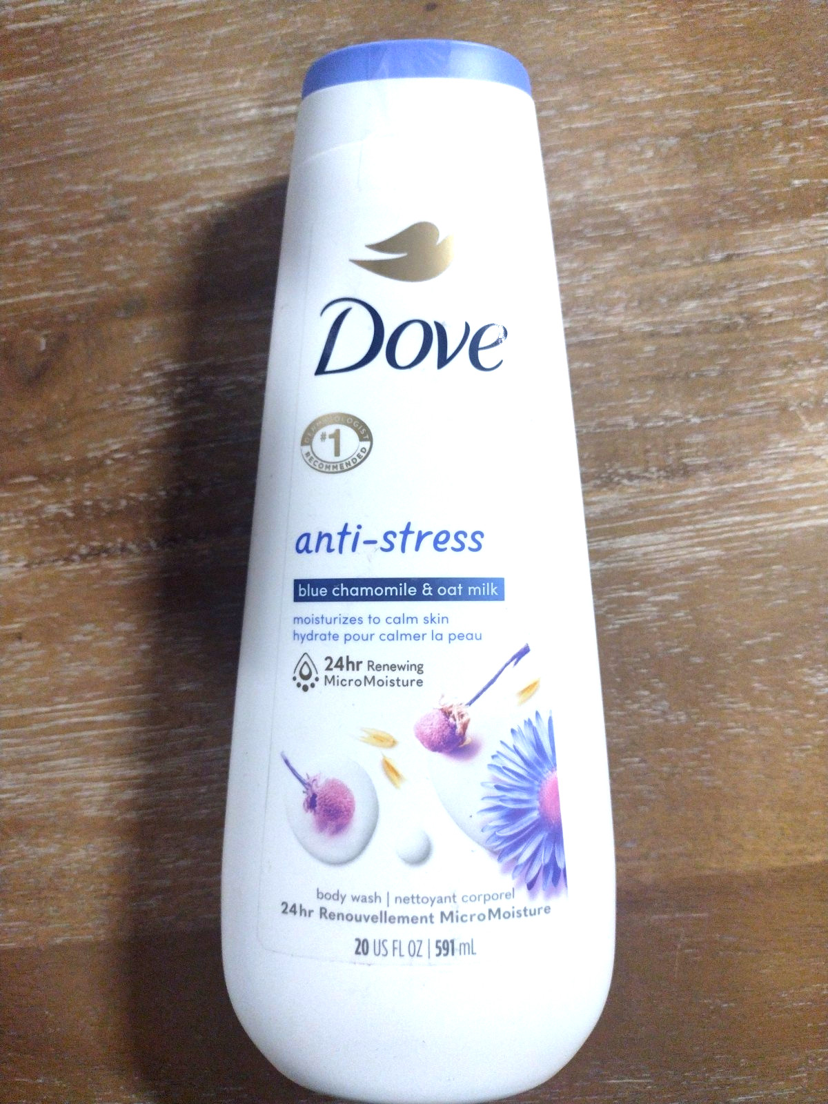 Anti-Stress, Body Wash, Blue Chamomile & Oat Milk, 20 fl oz (591 ml) S4