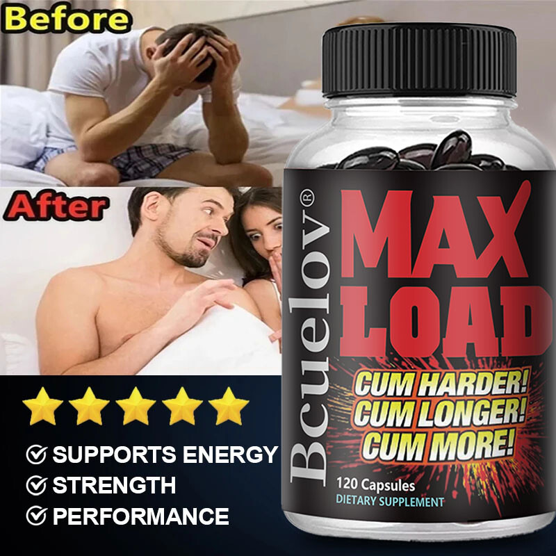 Max Load for Men – Contains Maca, Horny Goat, Vitamins, Tribulus -Muscle Booster