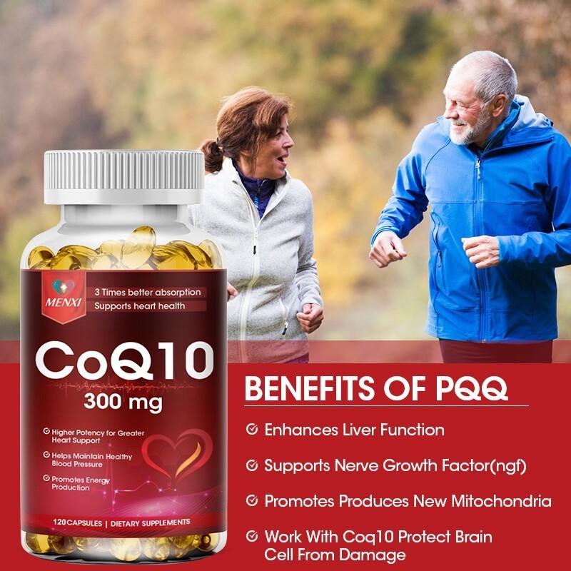 CoQ Cardiovascular Coenzyme Q10 Vegan Softgel 300mg 10 Heart Health 120 Capsules