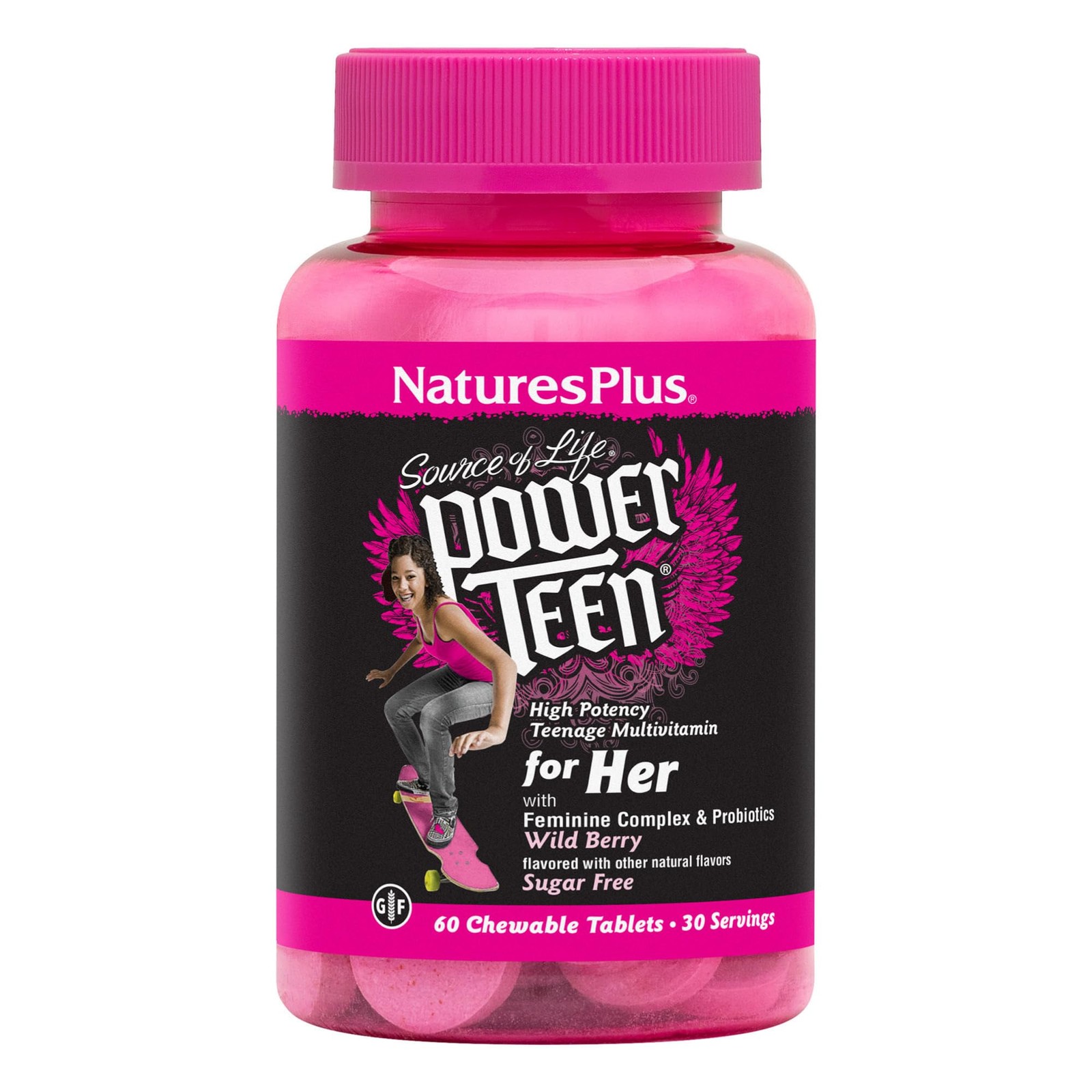 Naturesplus Source Of Life Power Teen For Her Natural Berry – 60 Chewable