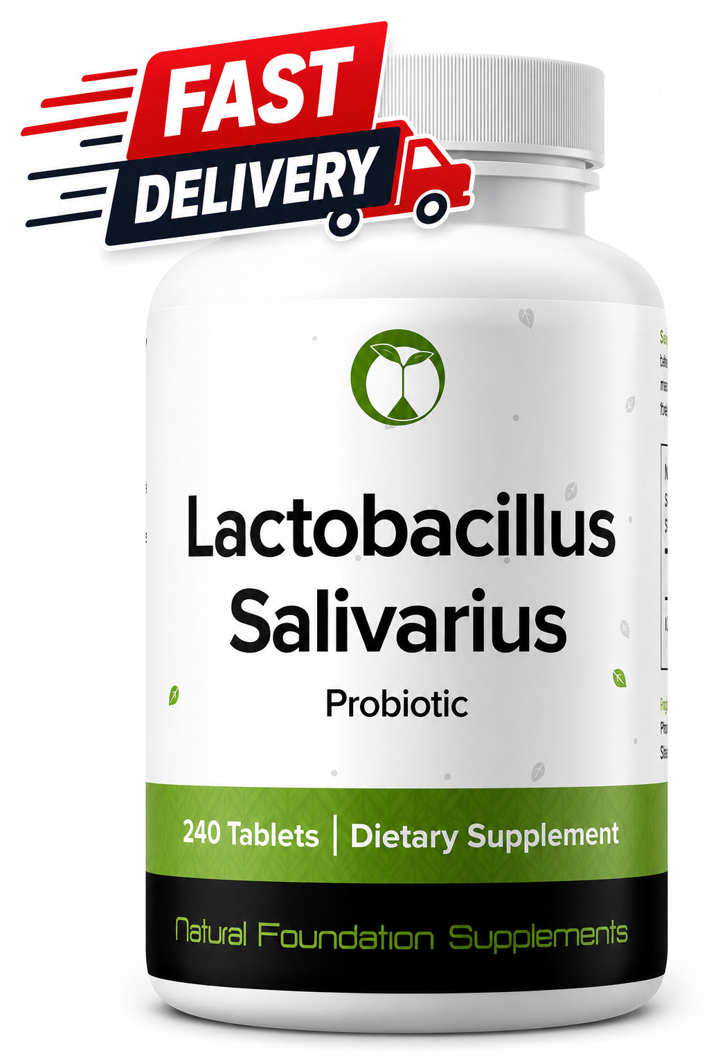 Lactobacillus Salivarius Probiotic 240 Tablets 3 Billion CFU Oral Health 4Mo