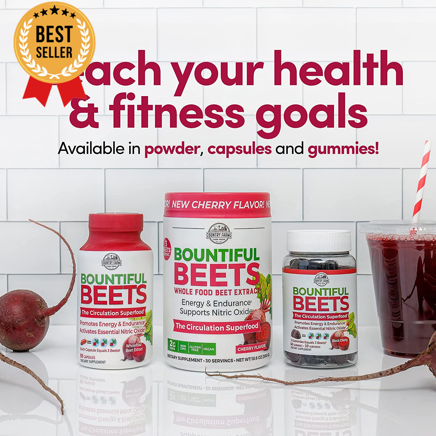 Beet Root Powder Supplement 30 Servings Nitric Oxide Booster Energy Circulation
