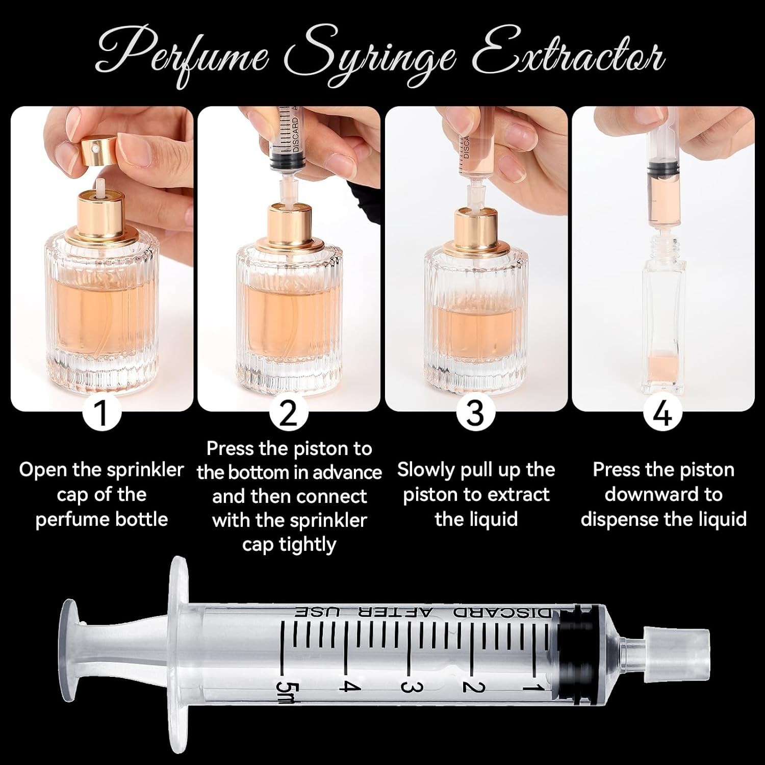 Premium 10Pcs Perfume Refill Tool Kit,Plastic Perfume Dispenser Transfer Tools,T