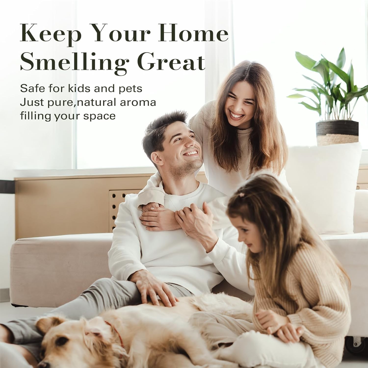 Plug-In Essential Oil Diffuser – Smart Waterless Scent, 160ML, White