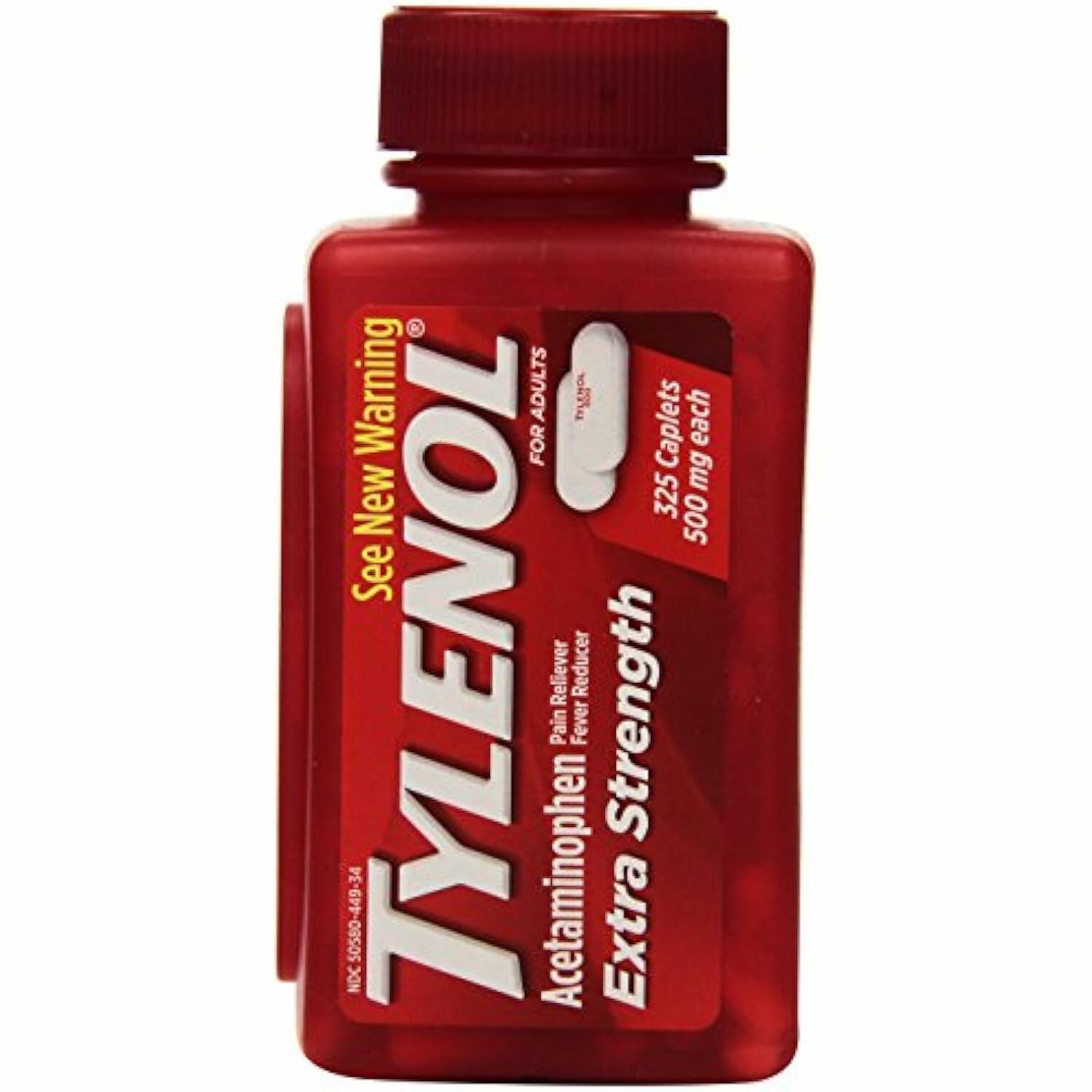 Tylenol Extra Strength Acetaminophen 500 Mg 325 Caplets