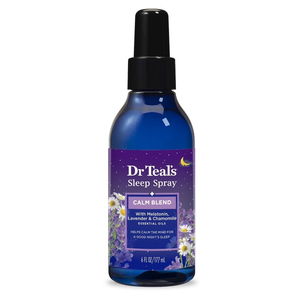 Natural Sleep Aid Spray with Melatonin, Lavender and Chamomile Essential Oils, 6