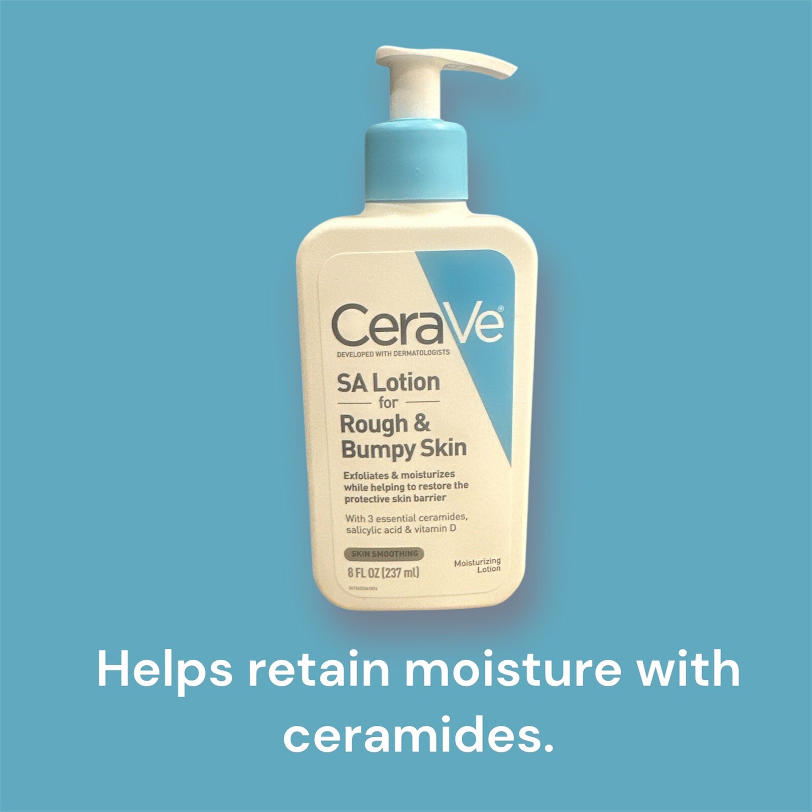 CeraVe SA LOTION for Rough & Bumpy Skin-With 3 Essential Ceramides. 8.Oz NEW!!!