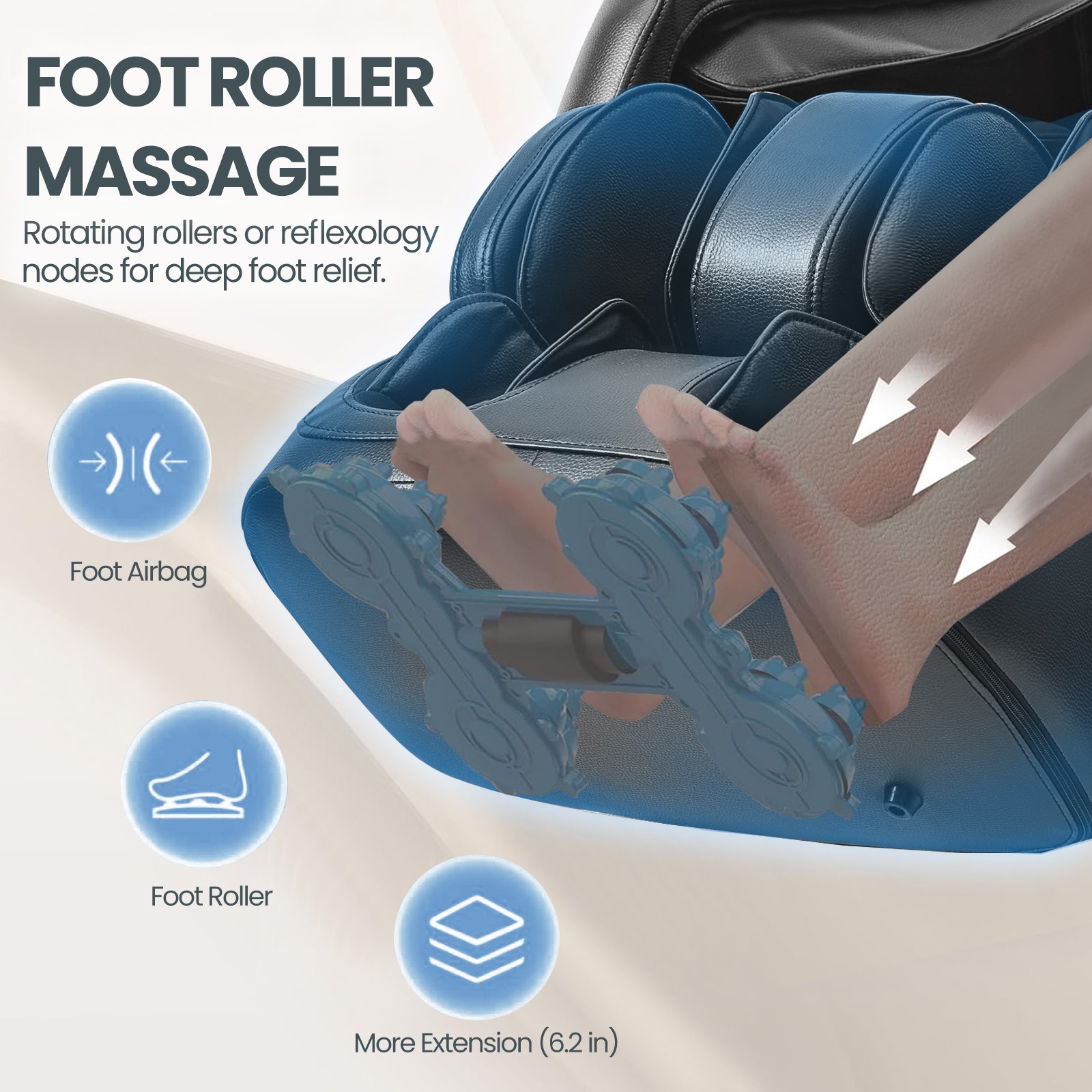 Black Full Body Zero Gravity Massage Chair Recliner Shiatsu,Heating,Foot Roller
