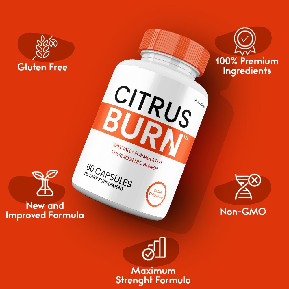 Citrus Burn Capsules, Max Strength Natural Supplement, CitrusBurn Pill (10 Pack)