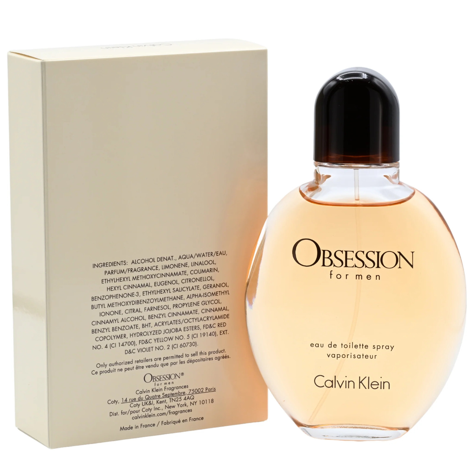 OBSESSION by Calvin Klein 4.0 oz 4 MEN edt Cologne New in Box