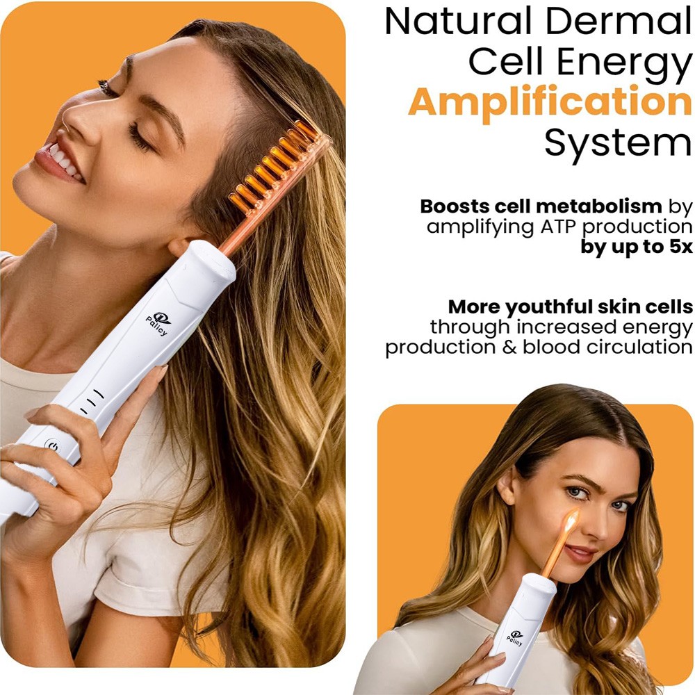 Portable High Frequency Facial Machine & 4 Glass Wands Violet Orange Ray Light