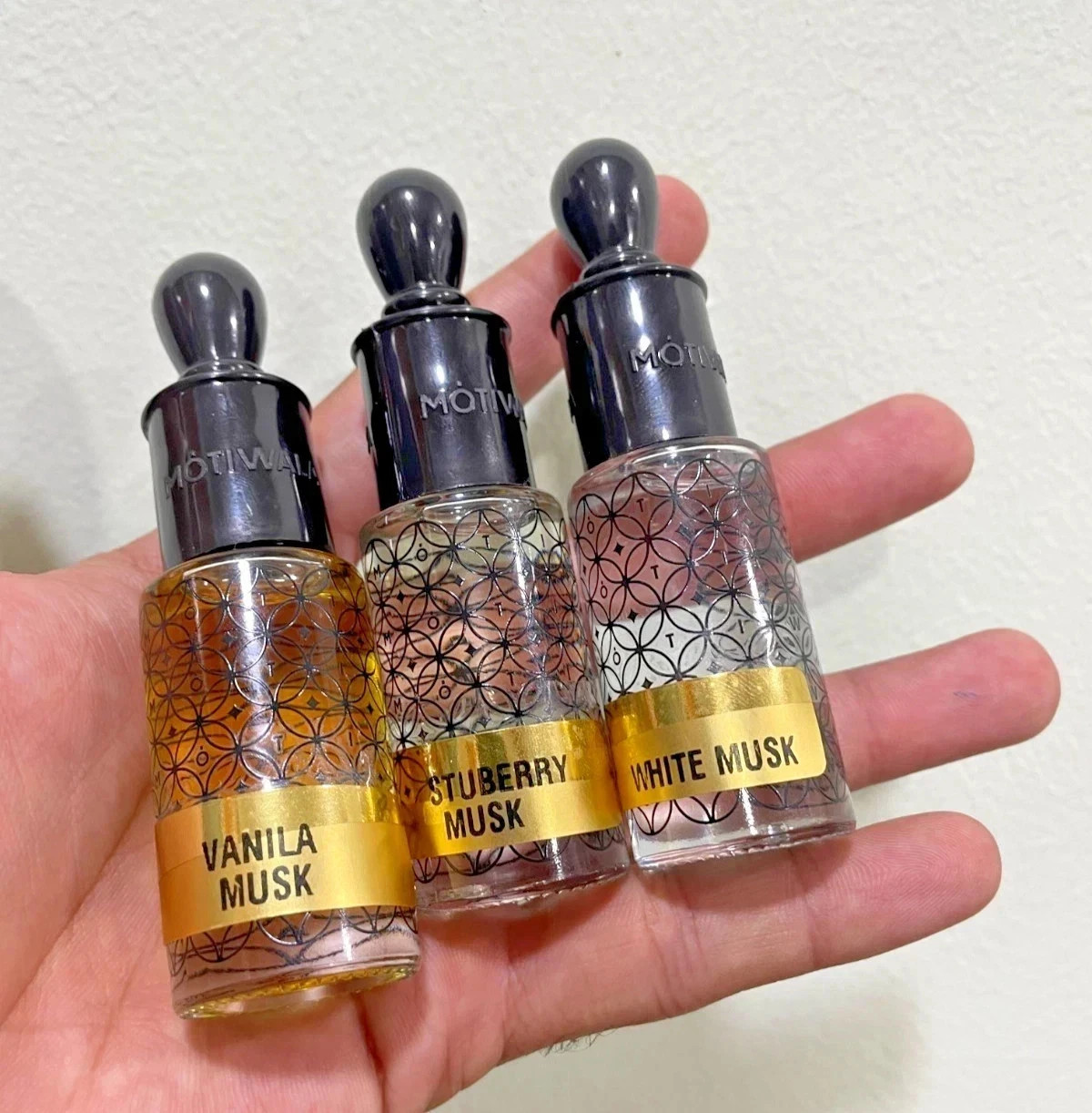 BEST MUSK Perfume Oils Vanilla Musk, Strawberry Musk, White Musk 10ml each