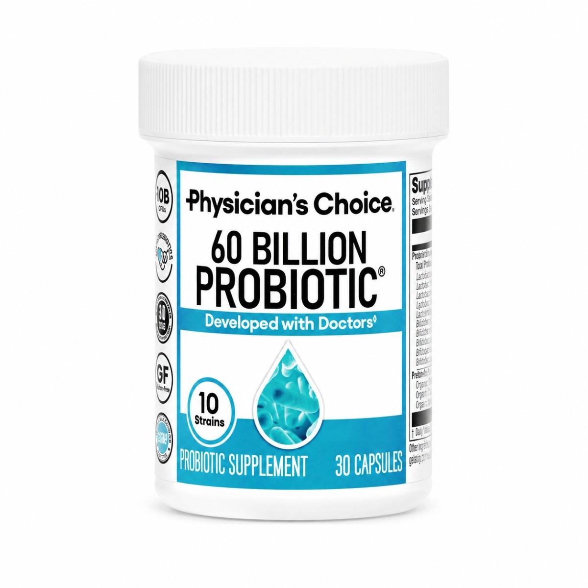 Physician’s Choice 60 Billion Probiotic, 30 Capsules – Gut & Immune Support