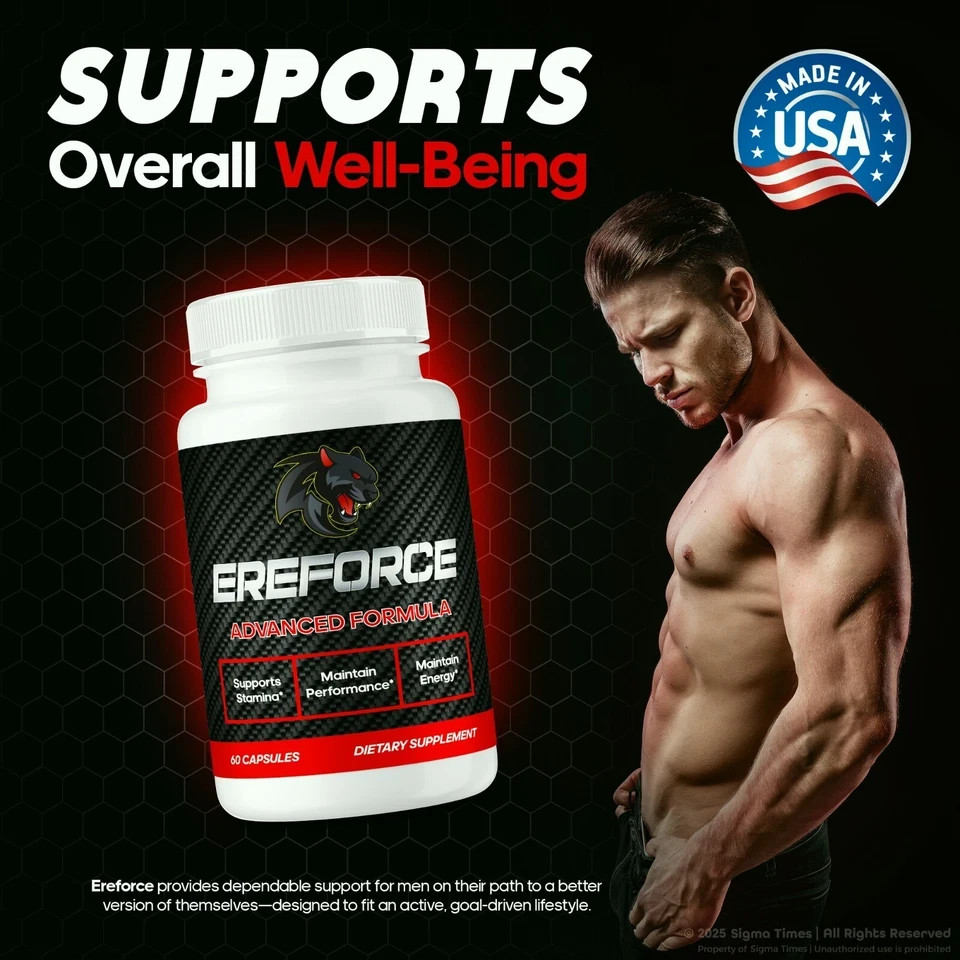 Ere Force Capsule EreForce Max Pills Get Hard Men Stamina ( 60 Pills, 1 Pack )